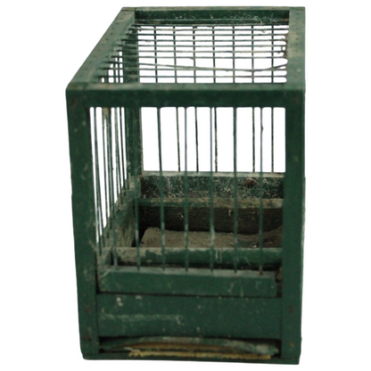 Antique Wooden Bird Cage / Transport Crate – Rustic Farm Object (ca. 1900–1950)