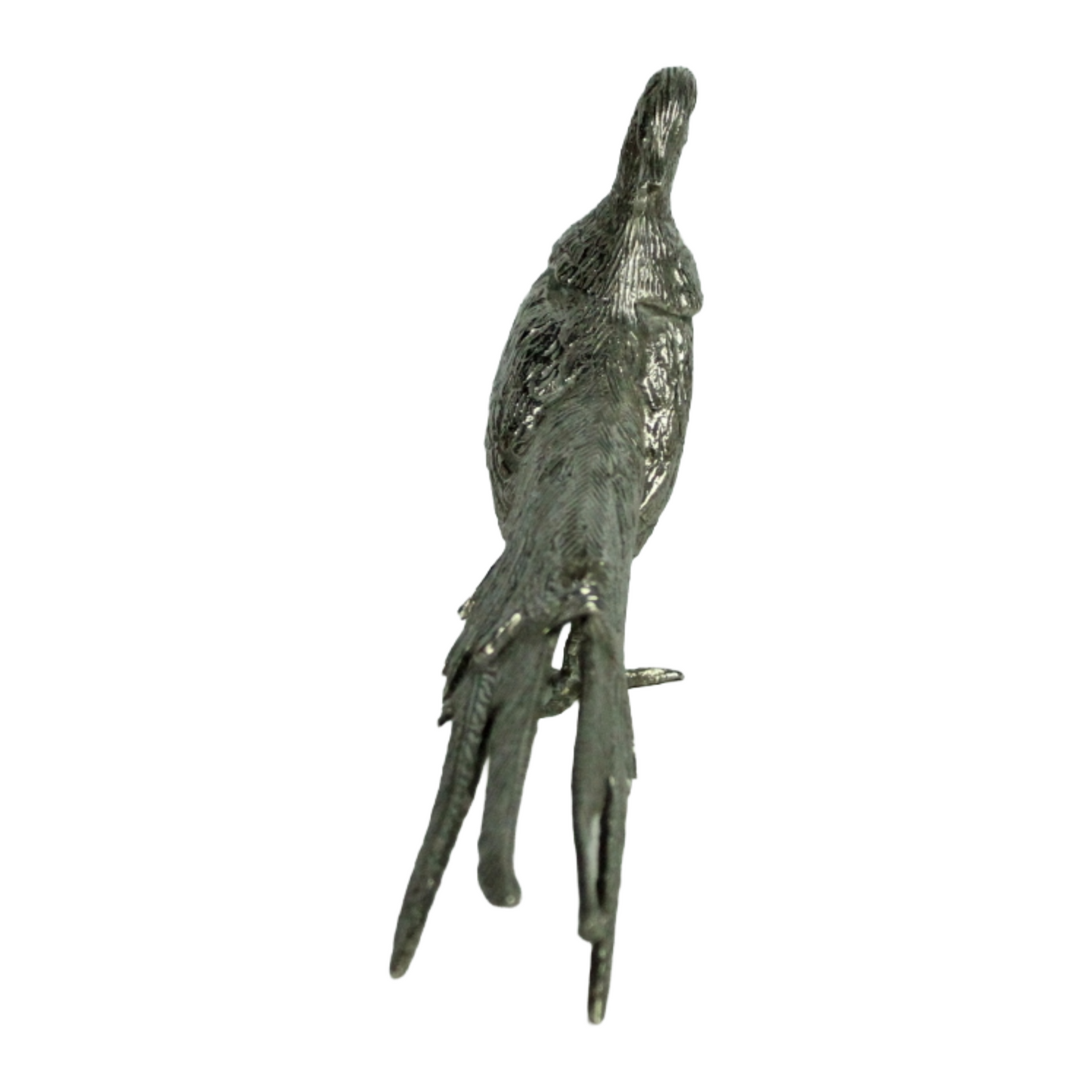 Pair of Mid-Century Metal Pheasant Sculptures – Hollywood Regency Style (c. 1950–1975)