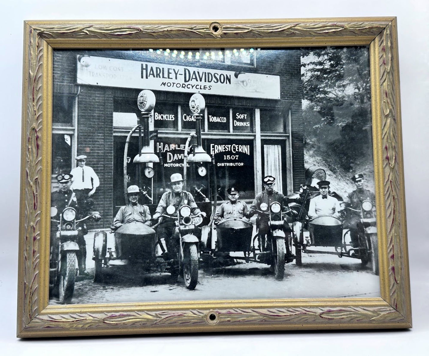 Original 1930s Photograph - Harley Davidson - Americana - Vintage - Antiek - Mancave - Gratis Verzending