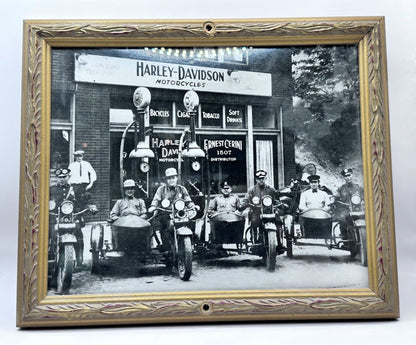 Original 1930s Photograph - Harley Davidson - Americana - Vintage - Antiek - Mancave - Gratis Verzending