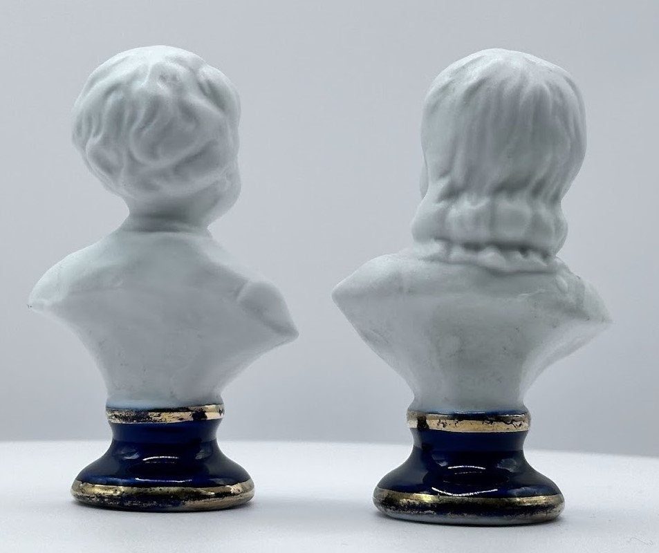 Prachtige Capodimonte Bustes - Meesterwerken uit het Midden van de 20e Eeuw - Vintage Kunstwerken