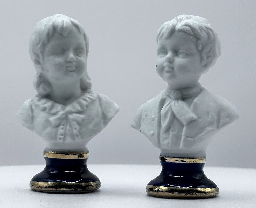 Prachtige Capodimonte Bustes - Meesterwerken uit het Midden van de 20e Eeuw - Vintage Kunstwerken