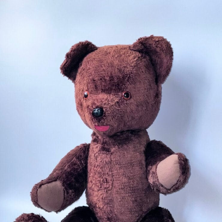 Beautiful Antique Brown Teddy Bear 50 cm-20 inch / (Steiff / Mohair) - 1930s/40s/50s