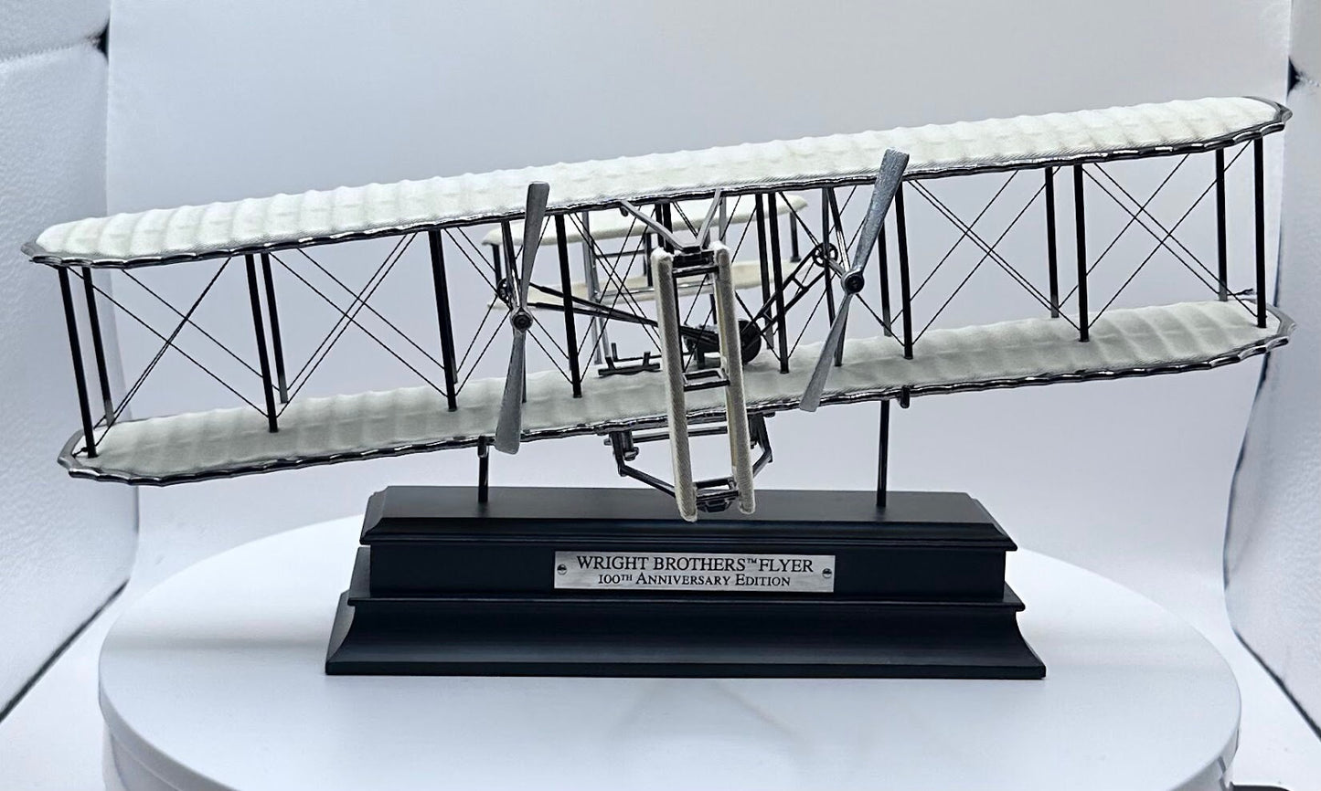 Franklin Mint 1:40 - Model airplane - Wright Brother Flyer - 100th Anniversary Limited Edition - Unique collector's item