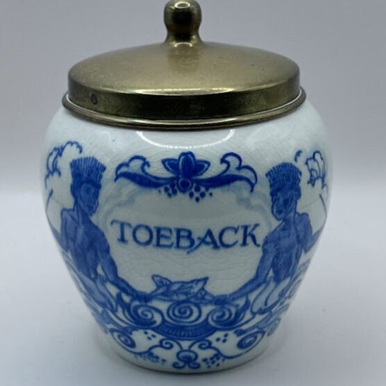 Authentieke Delfts Blauwe Tabakspot - 18 CM / 7,1 inch - Top conditie! - Zenith