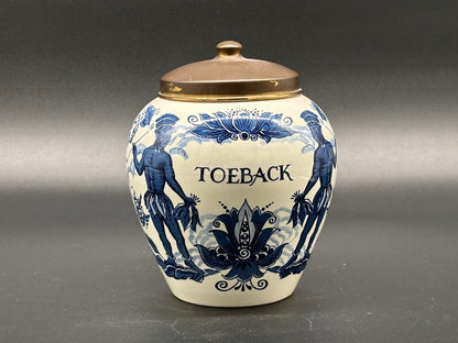 Authentieke Delfts Blauwe Tabakspot - 18 CM / 7,1 inch - Top conditie!