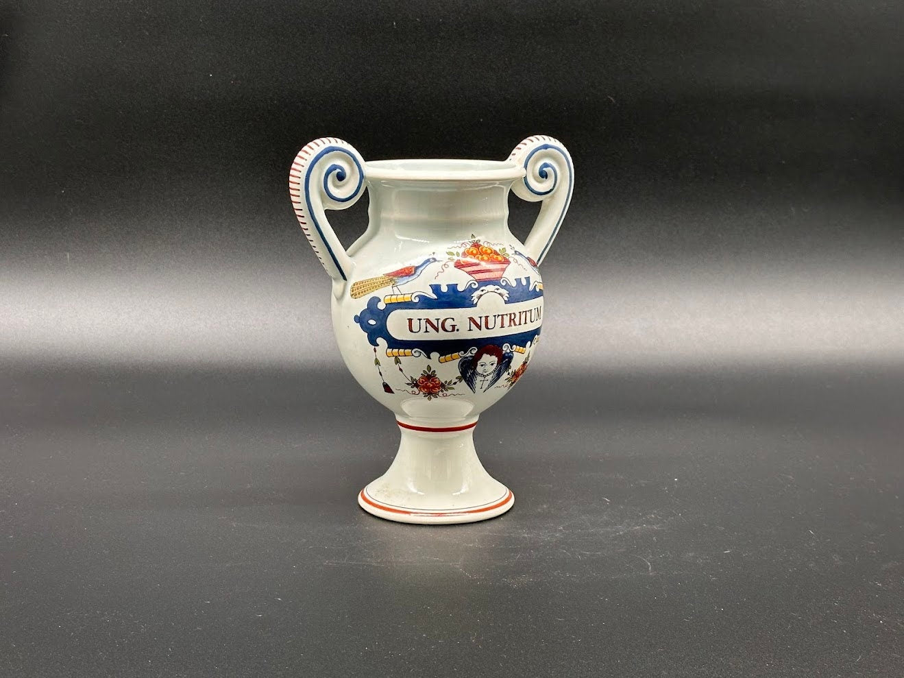 Ointment jar - Apothecary jar - Delft Blue - Ung. Nutrium - Vintage - Classic - Antique