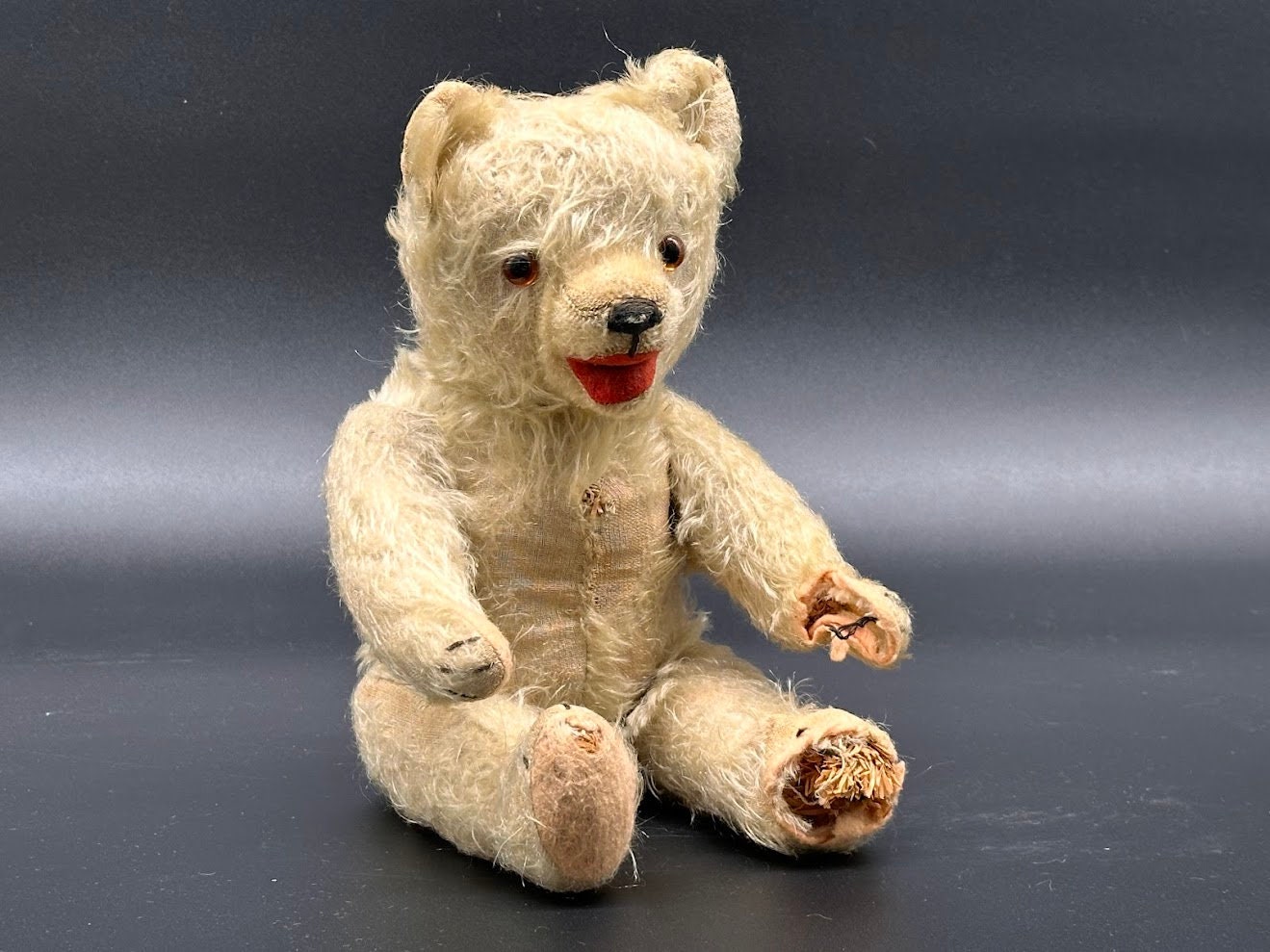 Fixer Upper: Antique Teddy Bear (Steiff / Mohair) - 1930s/40s/50s