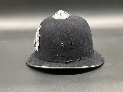 Engelse Politiehelm - Bobbyhelm - Met logo Elisabeth II - Vintage - Gratis verzending