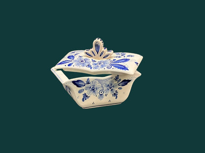 Delfts Blauwe Boterschaal (Botervloot) - Perfecte vintage conditie - Delft- Handwerk - Handgeschilderd - Verzamelopbject - Nederland