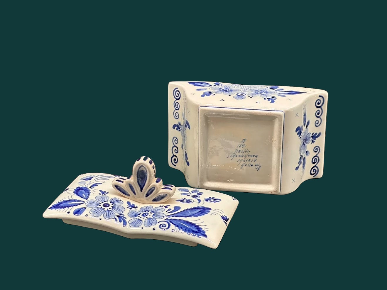 Delfts Blauwe Boterschaal (Botervloot) - Perfecte vintage conditie - Delft- Handwerk - Handgeschilderd - Verzamelopbject - Nederland