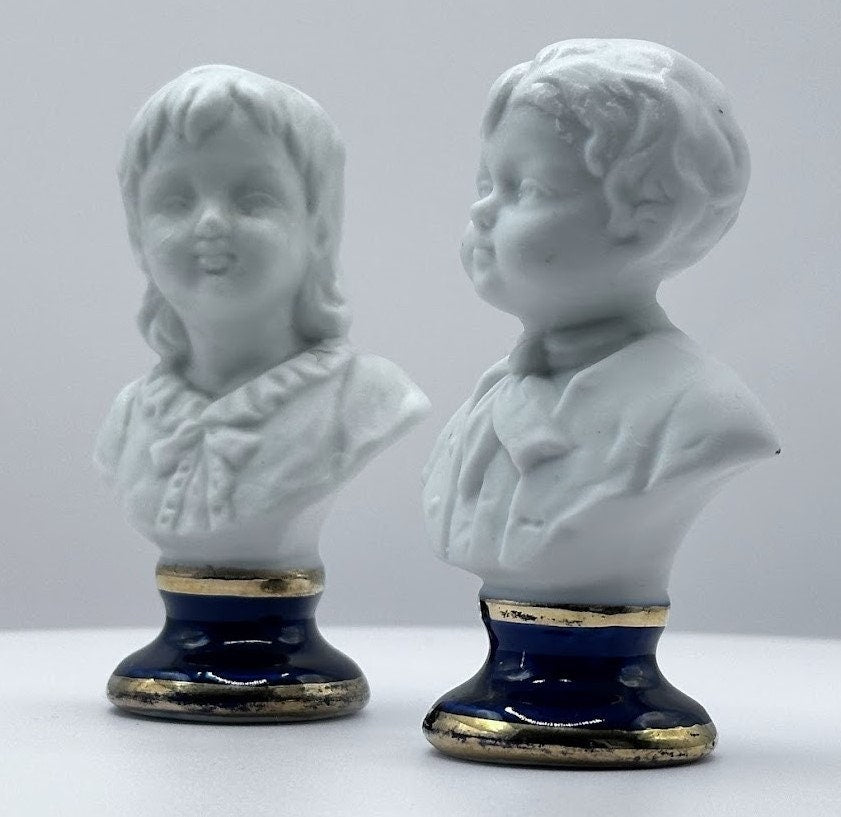Prachtige Capodimonte Bustes - Meesterwerken uit het Midden van de 20e Eeuw - Vintage Kunstwerken