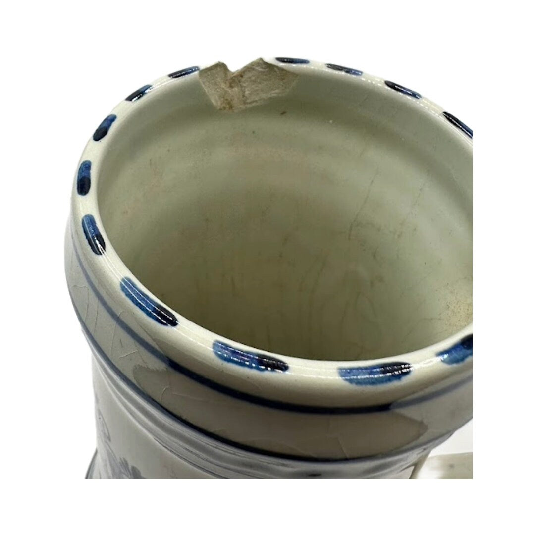 Vintage Delft Blue Beer Mug - Unique collector's item from G.K.B. Delft for Artois Brewery