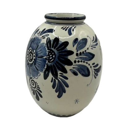 Betoverend Delfts Blauw Mini Vaasje - Prachtig Decoratief Stuk!