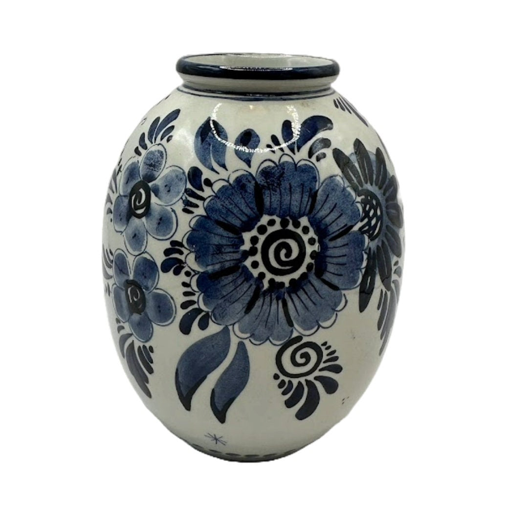 Betoverend Delfts Blauw Mini Vaasje - Prachtig Decoratief Stuk!