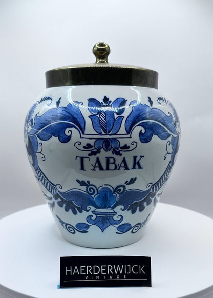 Authentieke Delfts Blauwe Tabakspot - 18 CM / 7,1 inch - Top conditie!