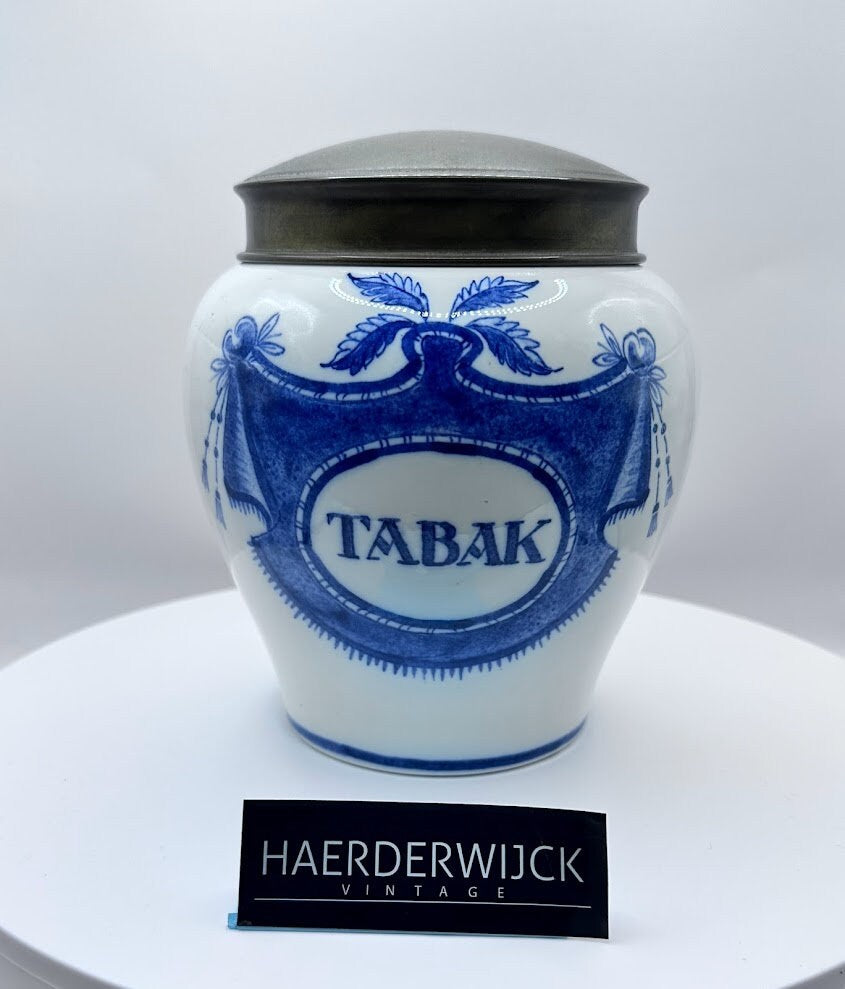 Authentieke Delfts Blauwe Tabakspot - 18 CM / 7,1 inch - Top conditie! - Zenith