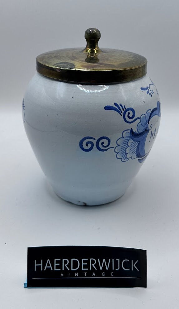 Authentieke Delfts Blauwe Tabakspot - 18 CM / 7,1 inch - Top conditie!