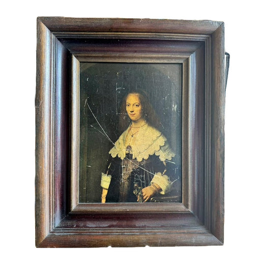 Tijdloze Elegantie: Vintage Reproductie van Rembrandts Portret van Maria Trip