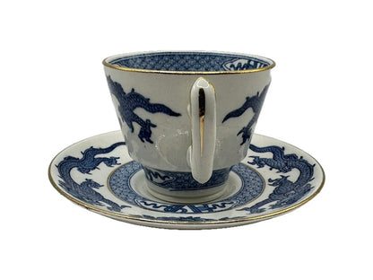 Beautiful set of 2 cups and saucers in Chinese style from Booth Silicon from England!