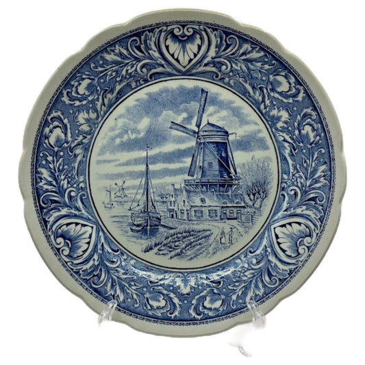 Prachtig Delfts Blauw Wandbord van Royal Boch - Jaren '50 Vintage