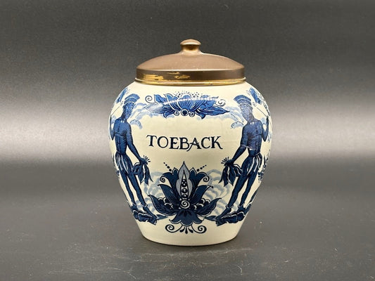 Authentieke Delfts Blauwe Tabakspot - 18 CM / 7,1 inch - Top conditie!