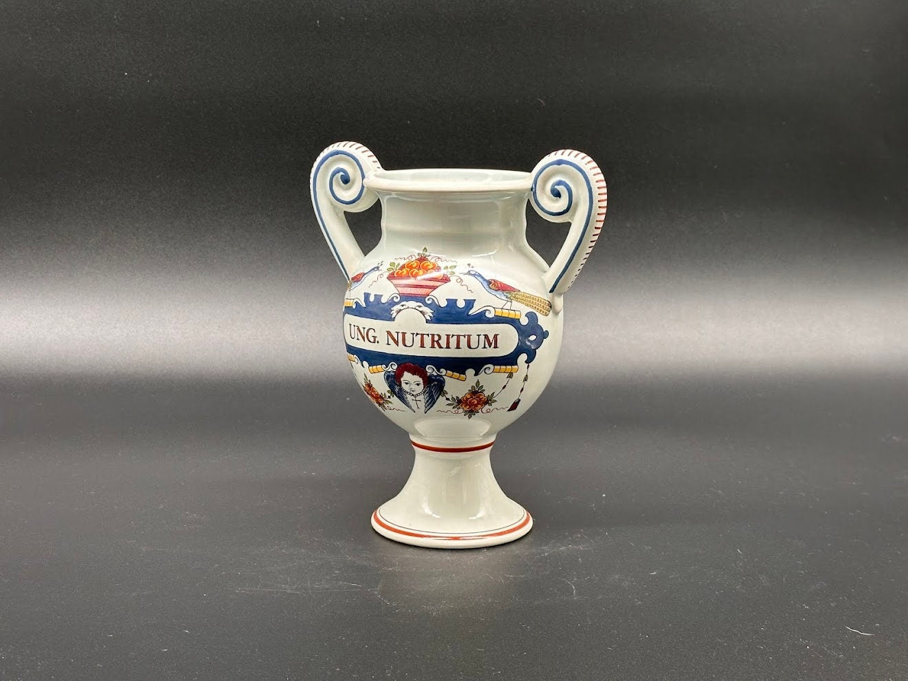 Ointment jar - Apothecary jar - Delft Blue - Ung. Nutrium - Vintage - Classic - Antique
