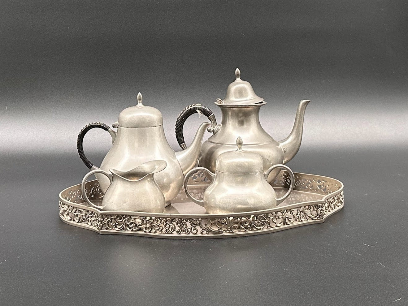 Kurz Edeltin - Pewter Tea set - 1920's - Vintage - Antique - Gift - Gift