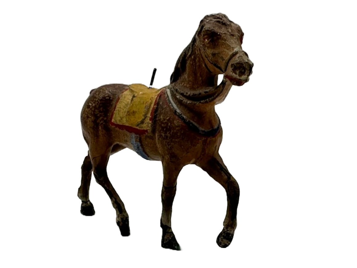 Antiek Elastolin Duitsland Paardenfiguur - Jaren 1910/1920