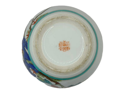 Beautiful Hand-painted Chinese Vase - Colorful Bird and Butterfly Motifs