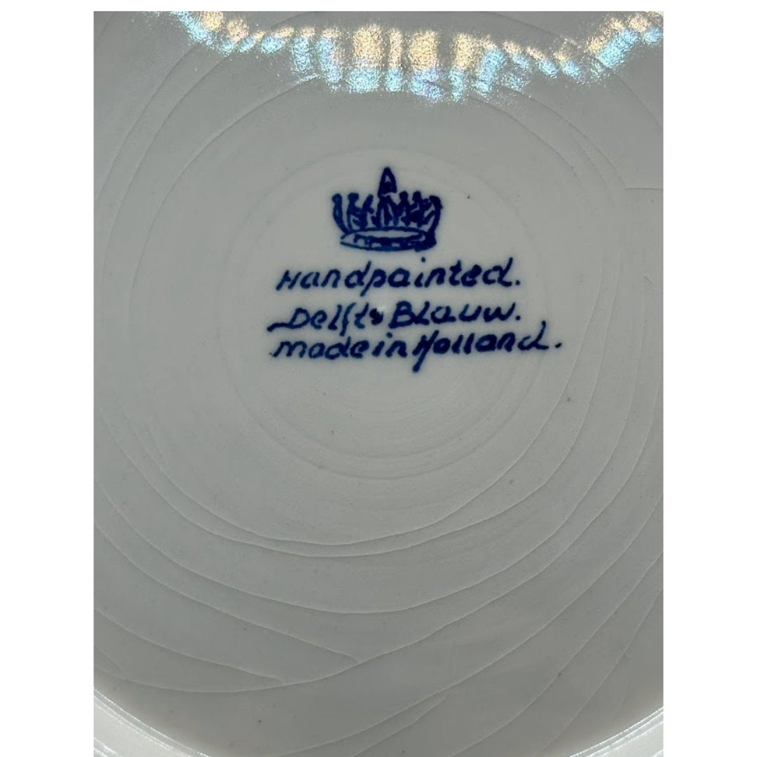Elegant Delftsblauw Decoratiebord - Klaar om op te Hangen!