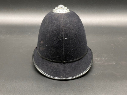 Engelse Politiehelm - Bobbyhelm - Met logo Elisabeth II - Vintage - Gratis verzending