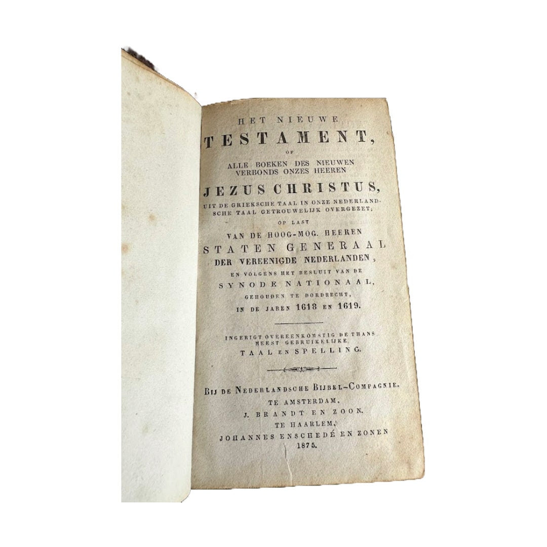 Antieke Nederlandse Zakbijbel (Nieuwe Testament) - Een Tijdloze Schat!