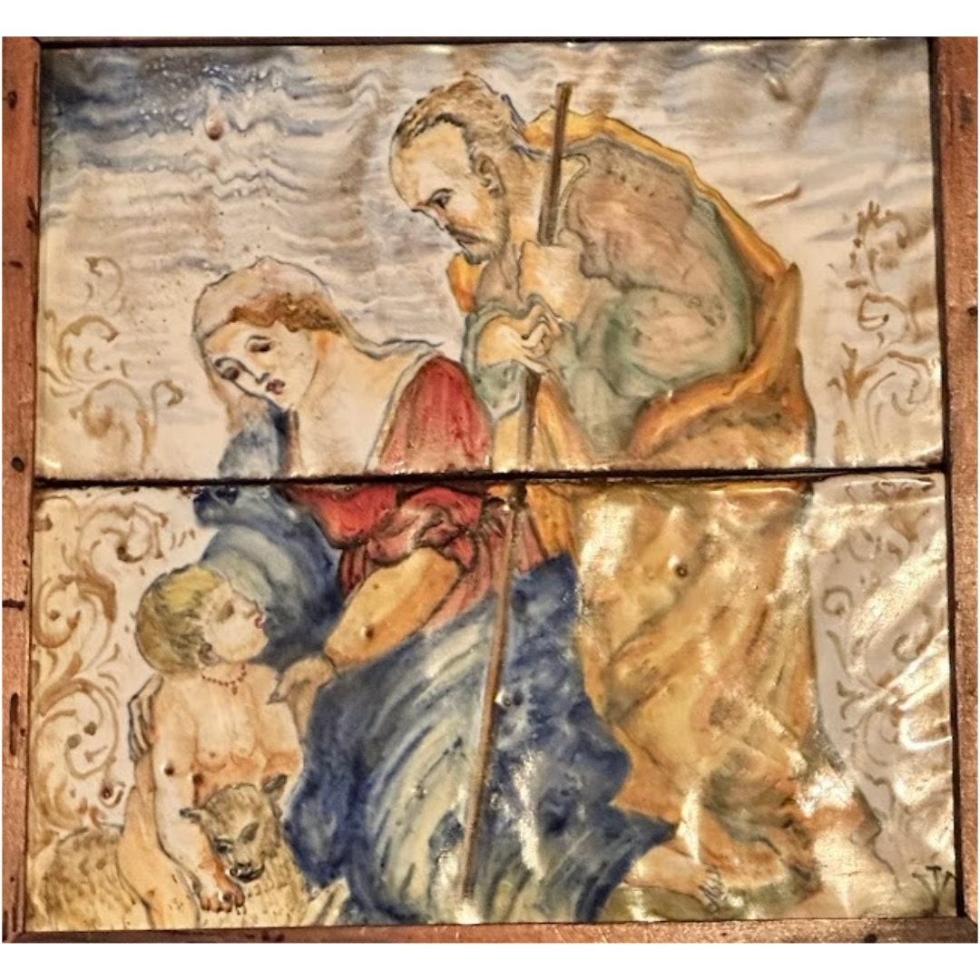 Exceptionally Rare 18th Century Tile Tableau - A Historical Masterpiece!