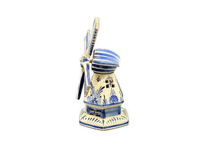 Delfts Blauwe Molen (Windmolen) - 25 cm / 10 inch - Perfecte vintage conditie - Delft- Handwerk - Handgeschilderd - Verzamelopbject