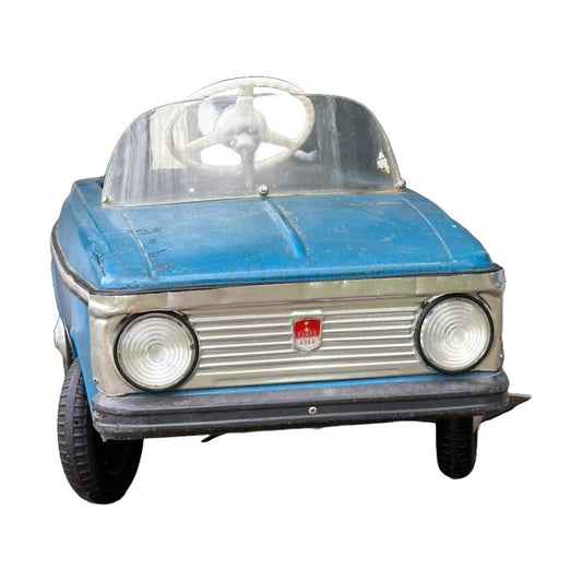 Moskvich Trapauto - Moskvich Pedalcar - 1994 - Unieke vondst - Barnfind - Mancave - Vaderdag Cadeau - Blikvanger - Gratis Verzending