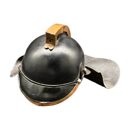 Antieke Nederlandse Leren Brandweerhelm - Jaren 20/30 - Vintage - Verzamelobject - Brandweer - Gratis Verzending