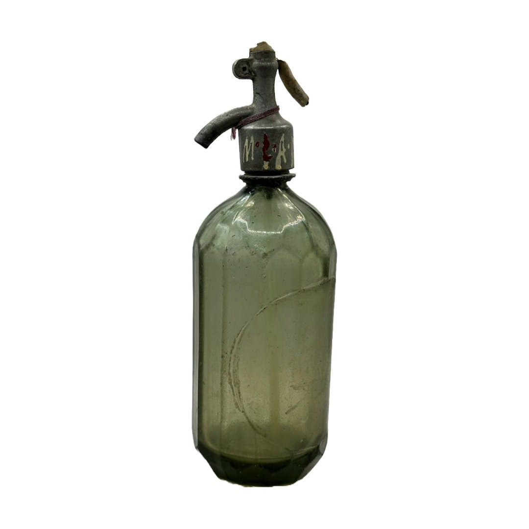 Set of 2 Colorful Siphon Soda Spray Bottles - Vibrant Decoration for Living Room or Mancave!