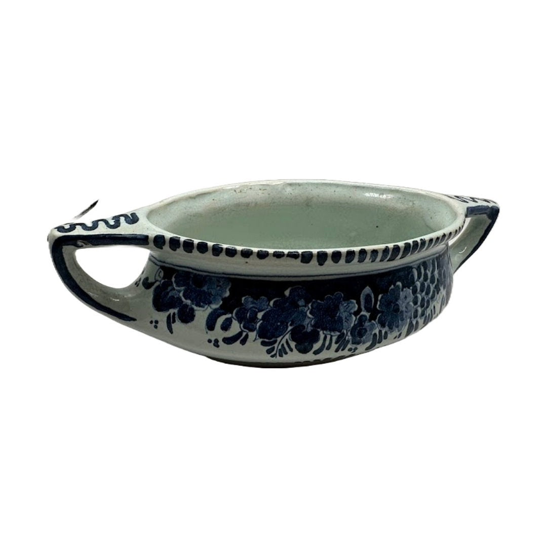 Vintage Delfts Blauwe Serveerkom - Tijdloze Schoonheid voor Jouw Tafel!