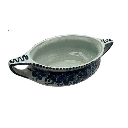 Vintage Delfts Blauwe Serveerkom - Tijdloze Schoonheid voor Jouw Tafel!