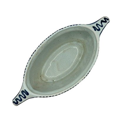 Vintage Delfts Blauwe Serveerkom - Tijdloze Schoonheid voor Jouw Tafel!