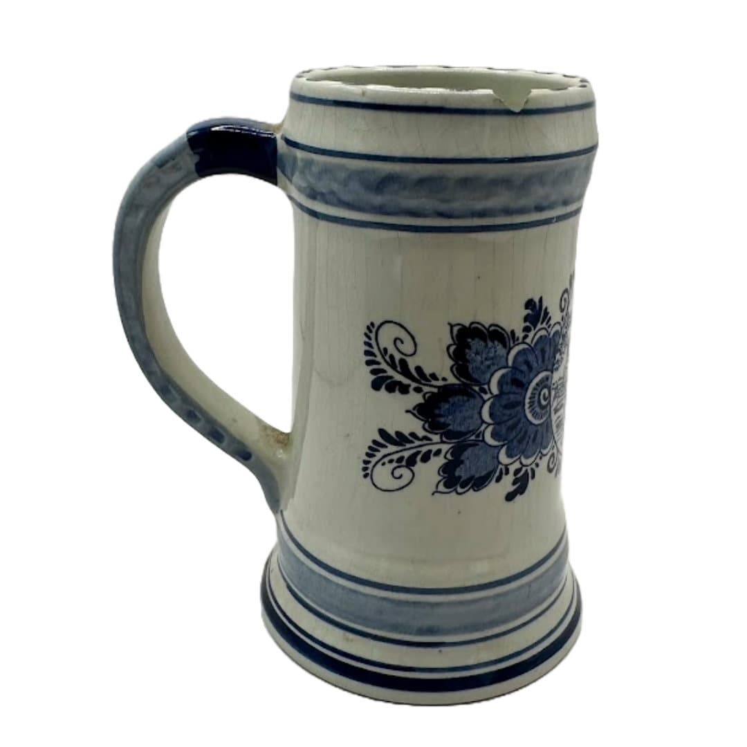 Vintage Delft Blue Beer Mug - Unique collector's item from G.K.B. Delft for Artois Brewery