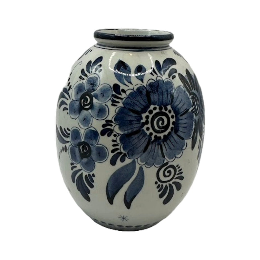 Betoverend Delfts Blauw Mini Vaasje - Prachtig Decoratief Stuk!