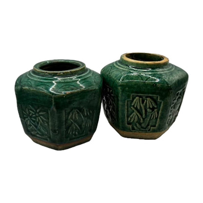 Beautiful Hexagonal Chinese Ginger Jars - Traditional Beauty for your Interior!
