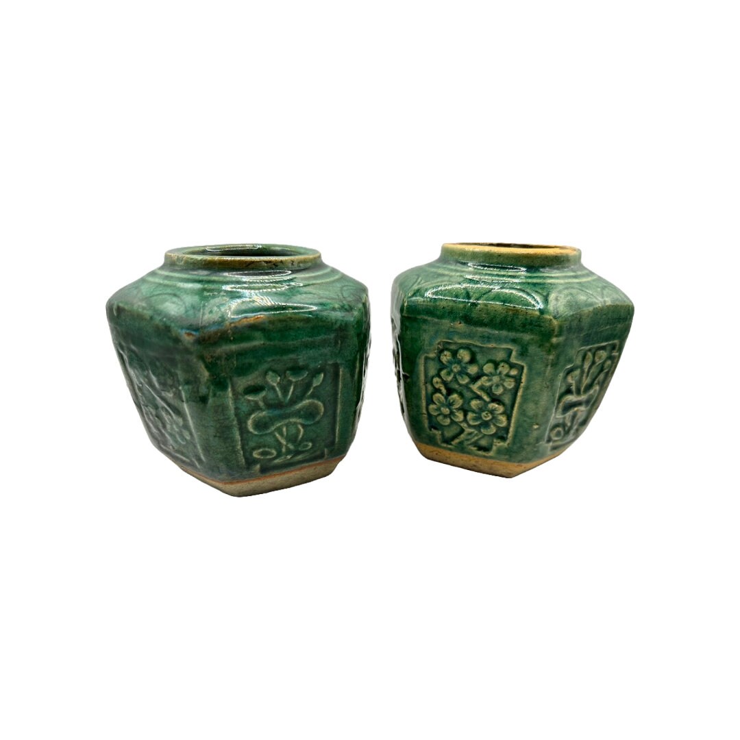 Beautiful Hexagonal Chinese Ginger Jars - Traditional Beauty for your Interior!