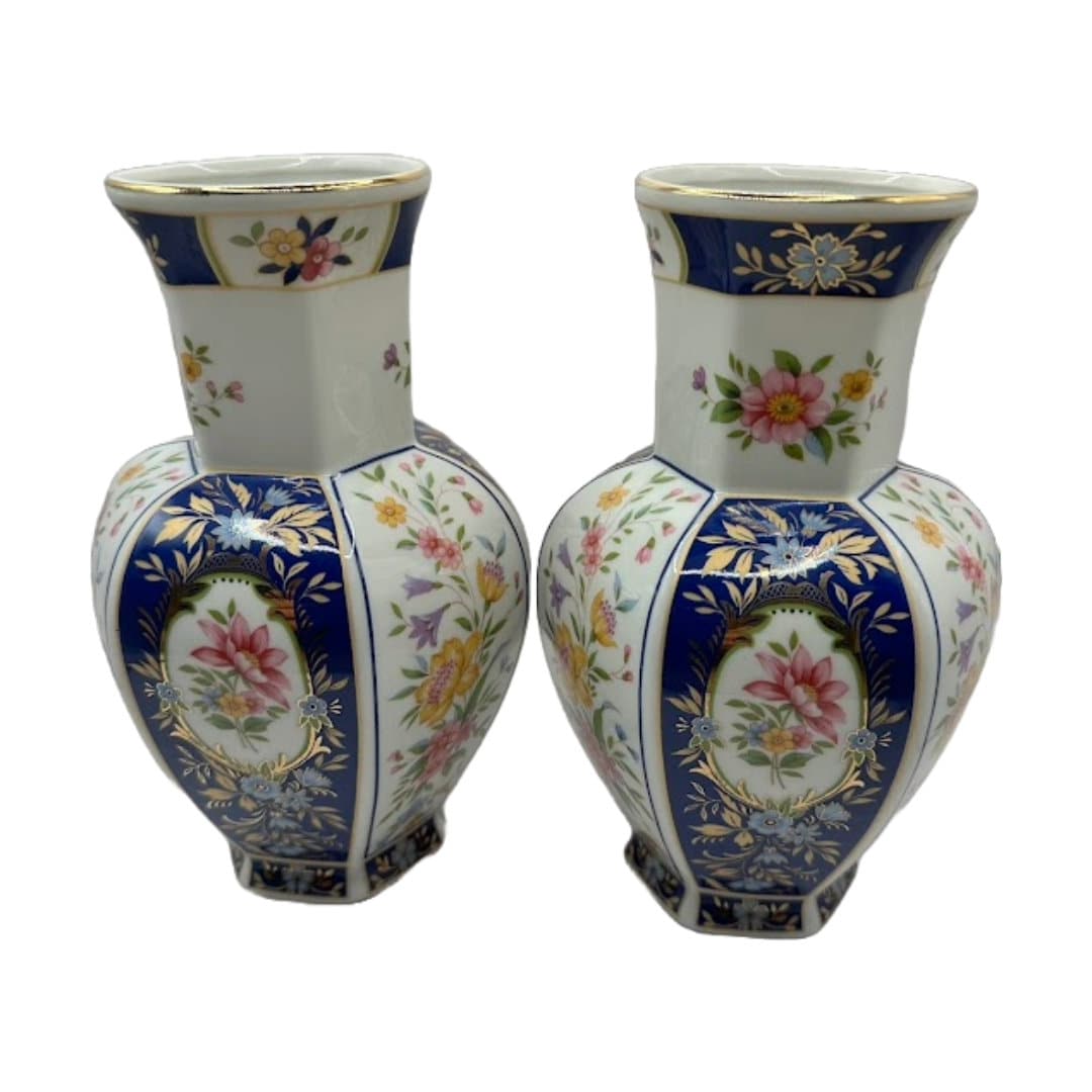 Elegant Japans Imari Porseleinen Set - 3-delige Collectie van Twee Vazen en Een Bord