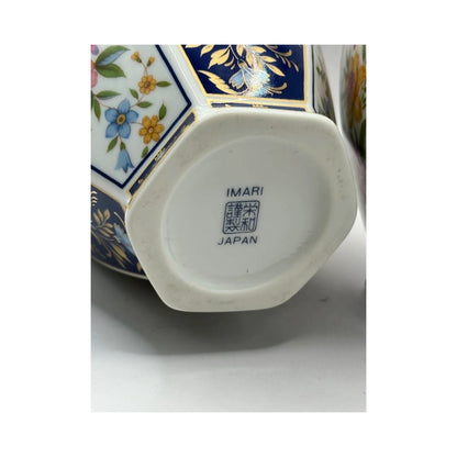 Elegant Japans Imari Porseleinen Set - 3-delige Collectie van Twee Vazen en Een Bord