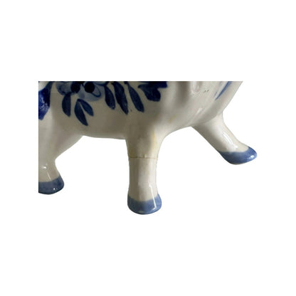 Delfts Blauw Melkkannetje in de Vorm van een Nederlandse Koe - 15 cm (5.91 inch) - Perfecte vintage conditie - Delft- Handgeschilderd