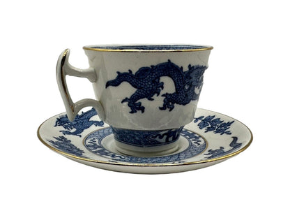 Beautiful set of 2 cups and saucers in Chinese style from Booth Silicon from England!