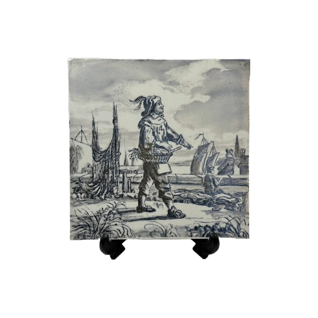 Beautiful Delft Blue Tile - A Timeless Piece of Dutch Art